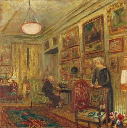 In Front of the Radio, Rue de Naples, Study for Luc